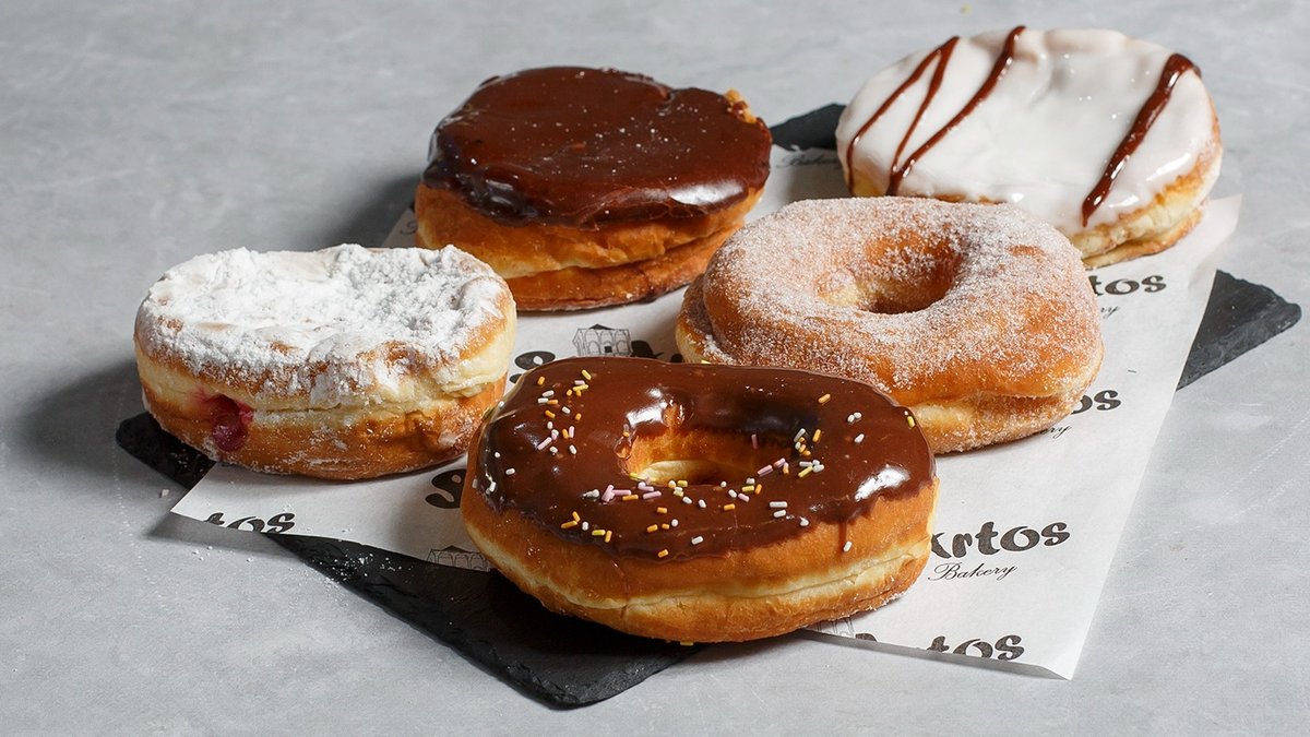 Jelly Filled Donut covered with Fine Sugar
