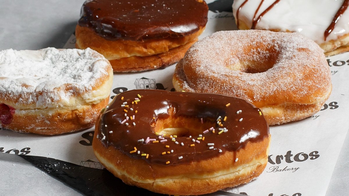Ring Donut with White Chocolate Covering